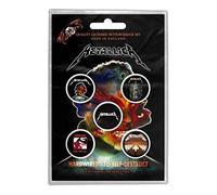 Générique Metallica 5 x 25mm Button badge pack