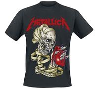 Générique Metallica Heart Explosive Homme T-Shirt Manches Courtes Noir XXL 100% Coton Regular/Coupe Standard