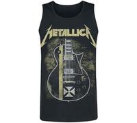 Générique Metallica Hetfield Iron Cross Guitar Homme Débardeur Noir L 100% Coton Regular/Coupe Standard