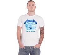 Générique Metallica Ride The Lighting Homme T-Shirt Manches Courtes Blanc L, 100% Coton, Regular/Coupe Standard