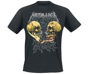 Générique Metallica Sad But True Homme T-Shirt Manches Courtes Noir 100% Coton Regular/Coupe Standard