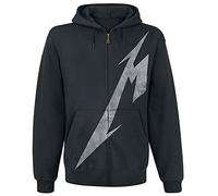 Générique Metallica Shrouded Homme Sweat-Shirt zippé à Capuche Noir