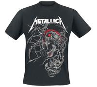 Générique Metallica Spider Dead Homme T-Shirt Manches Courtes Noir L 100% Coton Regular/Coupe Standard