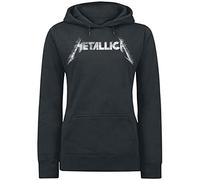 Générique Metallica Spiked Femme Sweat-Shirt à Capuche Noir M 80% Coton, 20% Polyester Regular/Coupe Standard