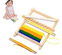 Générique Métier À - Bois 20,8x19,3 Cm | Kit De Tissage Jouet D’Artisanat Éducatif | Activité Motricité pour | pour Pensée Critique Fabrication De Paniers Bijoux Crochet Enseignement Et Apprentis