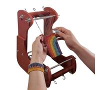 Générique Métier À Perles - Support Réglable Debout Pour Enfilage | Tisseuse De Collier | 4 Longueurs (19-26.5cm), Ensemble Bois De Perlage, Inclinaison Ergonomique Pour Fabrication Bijoux