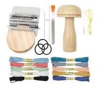 Générique Métier À Pour Patches Ensemble Complet D'Outils De Tissage | Kit Champignon pour Création de Pièces Pour Réparation Reprise Débutants Adultes Amateurs Chaussettes Jeans