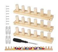 Générique Métier à Tricoter pour Couvertures,89 Cm Métier À en Bois pour Gros Fil - Outil pour La Confection De Couvertures | pour Adultes Débutants Lit Canapé Salon Décoration Maison