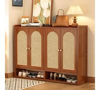 Générique Meuble à Chaussure D'Entrée avec Étagères Intérieures Réglables, Rangement Dissimulé en Bois avec Partie Inférieure Ouverte, Buffet avec Rangement