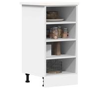 Générique Meuble Bas Riga Blanc 40 x 44,5 x 81,5 cm Bois d'ingénierie Meubles Armoires & Meubles de Rangement Meubles de Cuisine (Poids 17.35KG)