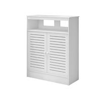 Générique Meuble de Rangement décoratif Moderne avec Cache-radiateur et 2 Portes, Organiseur ventilé pour Salle de Bain, Cuisine et entrée - Solution de Rangement élégante (52 x 90 x 20 cm)