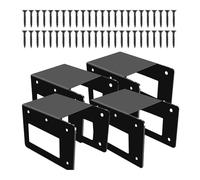 Générique Meuble de Rangement pour Bûches en Acier, Support pour Cheminée et Terrasse, 4 Pièces