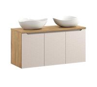 Générique Meuble de Salle de Bain 120 cm avec Plan de Travail et Double vasques Cloud Modernes