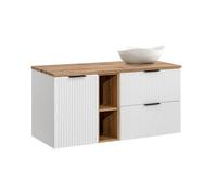 Générique Meuble de Salle de Bain 120 cm avec Plan de Travail et Vasque Cloud, Élégance Moderne