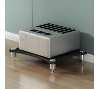 Générique Meuble multimédia Audio/vidéo Moderne - Grand Espace de Rangement pour Le Divertissement et Les Jeux, élégant Support AV Noir pour Composants stéréo, Salon et Studio d'enregistrement (23,6"