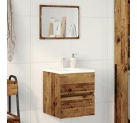 Générique Meuble sous évier en Bois Ancien 41x38.5x45 cm Bois d'ingénierie,Ensembles de mobilier pour salles de Bains,10.65KG-862539