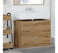 Générique Meuble sous lavabo en chêne Artisanal 78x37x59 cm en Bois reconstitué,Ensembles de mobilier pour salles de Bains,24.9KG-868831