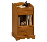 Générique Meuble Téléphone Meuble d'Entrée Pin Miel 3 Tiroirs 1 Niche 47x82x42.5 cm