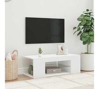 Générique Meuble TV avec lumières LED Blanc 90x39x30 cm, Meubles, Meubles TV, Blanc, (Poids 15.75KG)