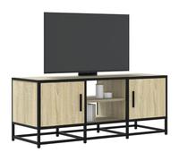 Générique Meuble TV chêne Sonoma 100x35x41 cm Bois d'ingénierie et métal,Meubles, Meubles TV, Brun (Poids 18.7KG)