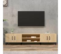 Générique Meuble TV Moderne en Chêne Sonoma 180x31 5x40 cm - Design Élégant et Fonctionnel avec 4 Compartiments et Portes - Pratique pour Salon et Divertissement