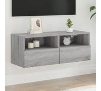 Générique Meuble TV Mural Sonoma Gris 80x30x30 cm Bois d'ingénierie,Meubles,Meubles TV,Gris,13.54 KG,836878