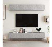 Générique Meubles TV 4 pcs Gris béton 100x30x30 cm Bois d'ingénierie,Meubles,Meubles TV,Gris,66.16 KG,3079061