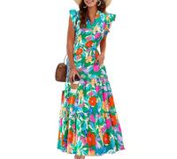 Générique Mi-Longue Jupe Et Ventes Flash du Jour, Fluide 2025 Droite Robe Courte Bohème Vêtements Vetement Maxi Costume Demoiselle Courte Robe Femme Ronde XXL