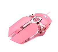 Générique Mice CONDUSTE pour L'ordinateur Portable Rose - De Souris USB Câblé Ergonomique De Programme Programmable | Fil Optical USB Pink | U-SB Computer MicEconfortable Grip Pinky Wire Souris Po