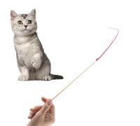 Générique Mice Tail Interactive Caat Toy - Silicone Mouse Tail Cat Teaser Wand Toy, Flexible Pet Teasing Rod for Indoor Cat Exercise Play, Interactive Kitten for Medium Small Cats Training