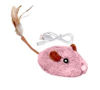 Générique Mice Toys - Electronic Plush Mice Toy for Smart Play | USB Rechargeable with Tail, Interactive Moving Cat Toy, Electric Pet Accessory for All Breeds of Cats