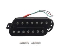 Générique Micro Chevalet Guitare Électrique Humbucker Double Bobinage 7 Cordes Configuration Pré-câblée Fonctionnalité Polyvalente Convient pour Instruments de, Noir Argent 52 Mm
