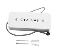 Générique Micro de Guitare électrique à Simple de Type Savon, Installation Facile, Matériau PP, Convient pour La Modification, Le Remplacement, Les, White Neck