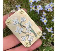 Générique Micro Flower Press,Mini Metal Flower Press,Handmade Pressed Plant Preservation Locket,DIY Pressed Flowers Plant Preservation Kit for Plants Arts Crafts Lovers