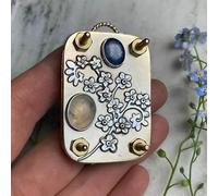 Générique Micro Flower Press,Mini Metal Flower Press,Handmade Pressed Plant Preservation Locket,DIY Pressed Flowers Plant Preservation Kit for Plants Arts Crafts Lovers