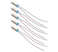 Générique Micro-moteur Vibrant 3,7v 55000 Tr/min en Fer et Cuivre, Faible Consommation et Bruit Réduit, pour Modèle Réduit D'avion, Pack de 5 Pièces Argenté Couleur Couleur Aléatoire