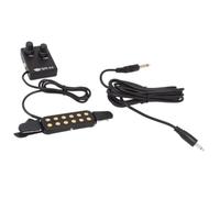Générique Micro pour Guitare Acoustique Clip sans Perçage, Capteur Abs et Métal, Réglage du Volume, pour Guitare Folk et Acoustique