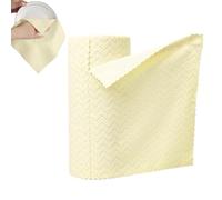 Générique Microfiber Cleaning Cloth Roll | 22.5x22.5cm Easy Reusable Tear Away Cleaning Towels - Wet and Dry Use Rags | 1x Gentle for Home Kitchen Window Workshop Bathroom Household Car Detailing