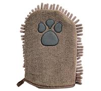 Générique Microfiber Dog Towel,Paw Pattern Absorbent Drying Mitts - Pet Grooming Towel - for Kennel Shelter Outdoor Travel Beach Park Home Groom Salon Pet Store