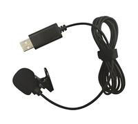 Générique Microphone à condensateur omnidirectionnel USB Revers Micro Clip Filaire avec Plug Play pour Ordinateur PC Laptop conférence vidéo Discussion Diffusion en Direct Enregistrement Cours Ligne