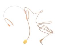 Générique Microphone à Condensateur Serrage-tête Compact et Portable en Plastique Beige pour Conférences et Spectacles en Théâtre
