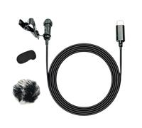 Générique Microphone à Pince à Revers USB C, Cravate à condensateur omnidirectionnel pour Smartphones et tablettes, câble étendu, Microphone omnidirectionnel Professionnel