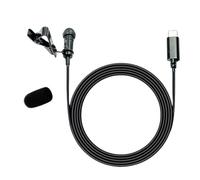 Générique Microphone à Pince à Revers USB C, Cravate à condensateur omnidirectionnel pour Smartphones et tablettes, câble étendu, Microphone omnidirectionnel Professionnel