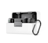 Générique Microphone Housse de Protection en Silicone Housse de Protection entièrement protégée Housse de Rangement du Microphone Housse de Transport pour DJI Mic 2 Wireless Microphone (Blanc)