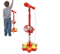 Générique Microphone sur Pied pour | avec Support sans Fil Jouet - Jouet De Musique pour Jeu D'Imitation - InstrSalle De Jeu Maion Voyage Fêtes d'anniversaire Noël Jour des Garçons Filles