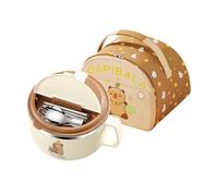Générique Microwave Bowl | Japanese Noodle Soup Bowl, 1300ml Capybara Salad Bowls With Spoon | Cute Tableware Portable For Everyday Dining School Dormitory Office Travel | Unbreakable Cup