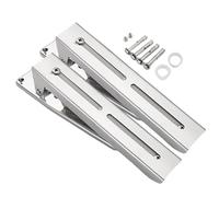 Générique Microwave Mounting Bracket, Foldable Stainless Steel Wall Stand, Adjustable Oven Rack Support, Ideal for Home Kitchen Organization, Space-Saving Appliance Storage Solution