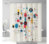 Générique Mid Century Rideau de Douche Moderne Rideau Douche 150 x 180 cm