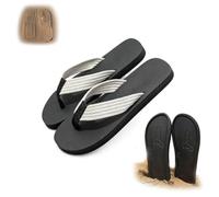 Générique Middle Finger Flip Flops with Hidden Sand Imprint Design | Funny Novelty Summer Beach Sandals, Non-Slip Anti-Skid Shower Slippers Gag Gift for Men & Women