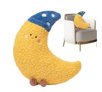 Générique Mignon Coussin - Peluche Lune | Peluche Douce Lavable pour Genou Lombaire Sommeil Cou Voyage Bébé Grossesse Femme Confort Soutien Détente